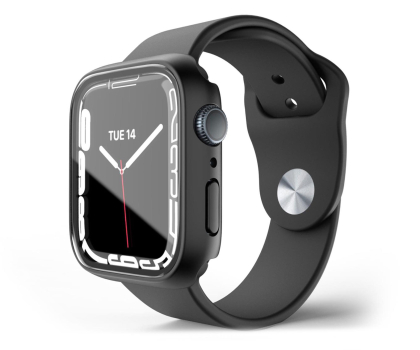 Pasek i akcesoria do zegarków NEXT ONE Etui ochronne Shield Apple Watch 45 mm black